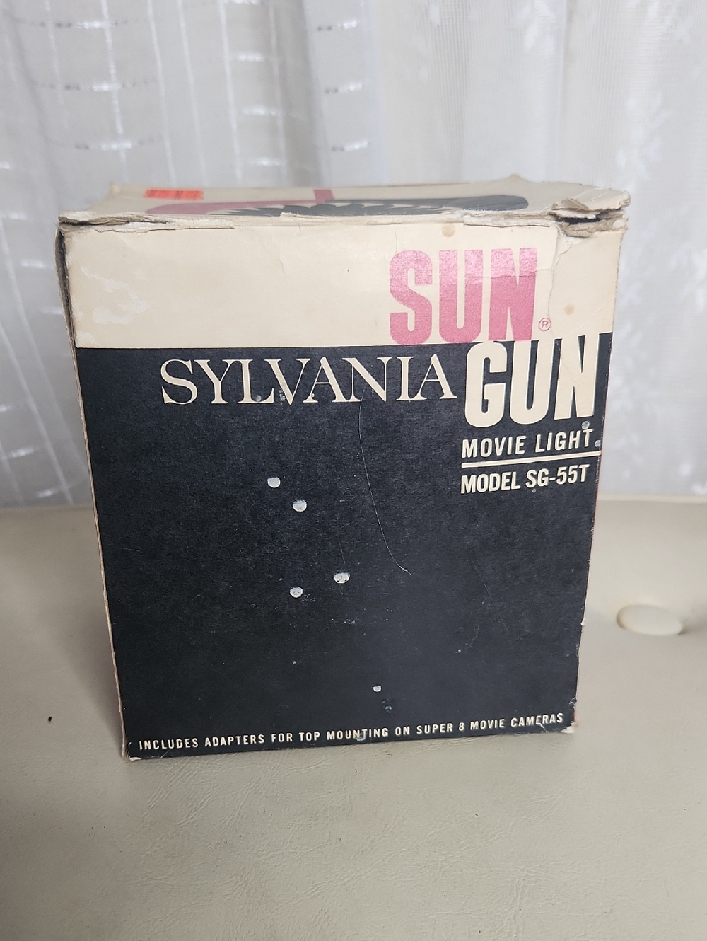 Vintage Collectable Sylvania Sun Gun Movie Light Model SG-55T W/ original box